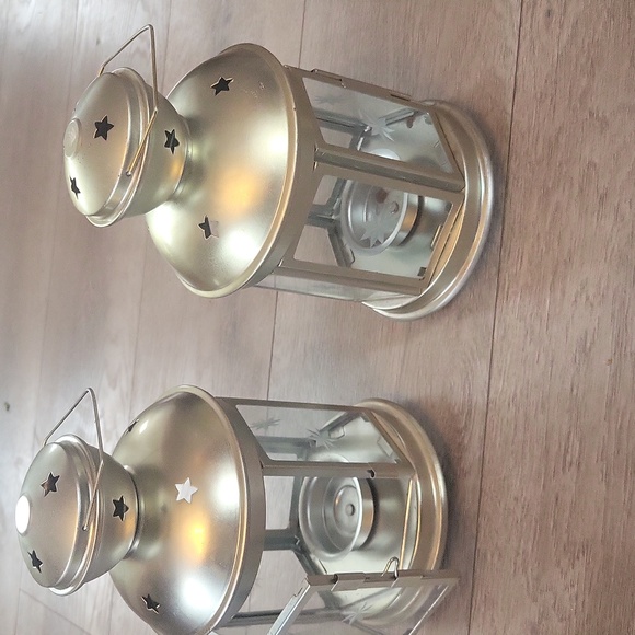 IKEA Gold Lantern Duo ... Like New - Picture 3 of 4